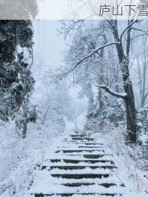 庐山下雪