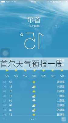 首尔天气预报一周