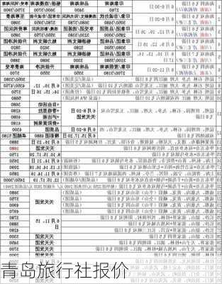 青岛旅行社报价