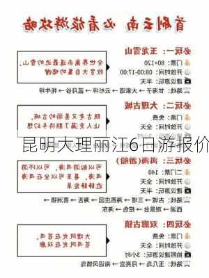 昆明大理丽江6日游报价